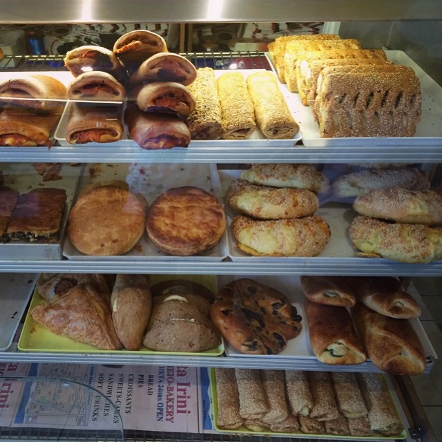 Greek bakeries are my new favorite. Delicious, cheap eats 24 hours a day. I want one at home.