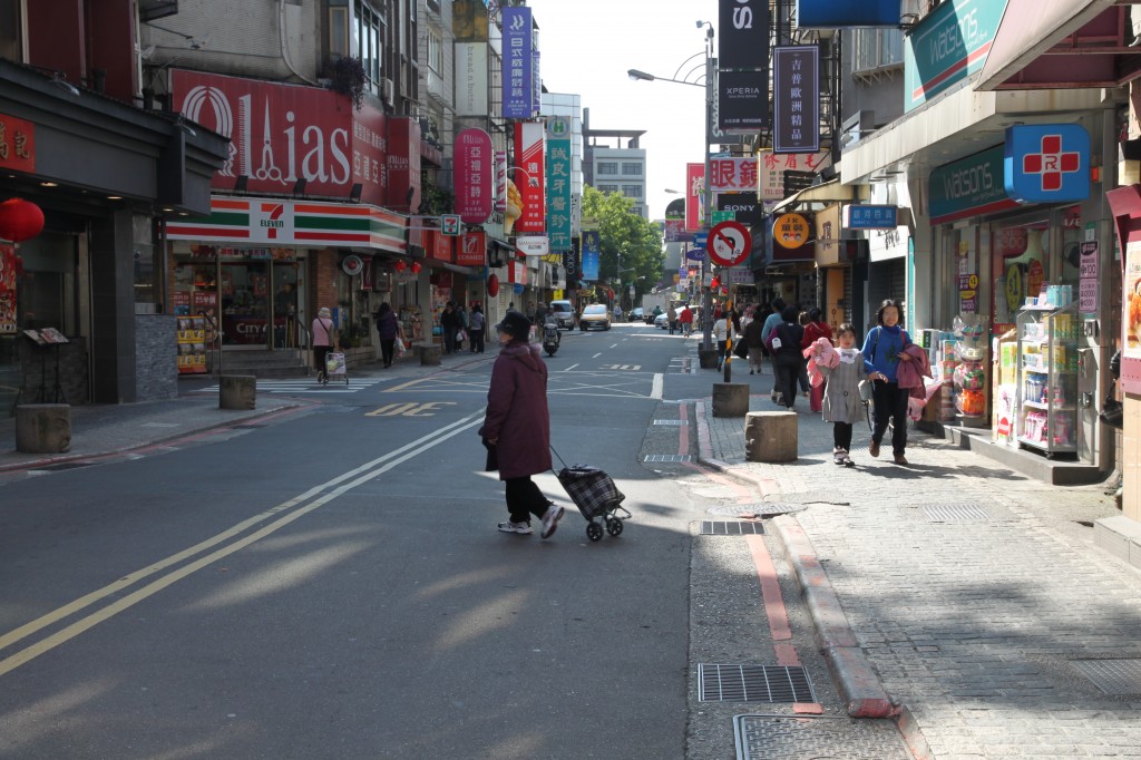 A side street in Taipei.