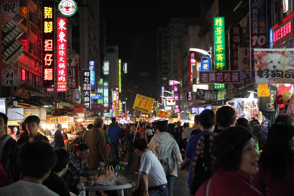 Liuhe Night Market in Kaohsiung Taiwan