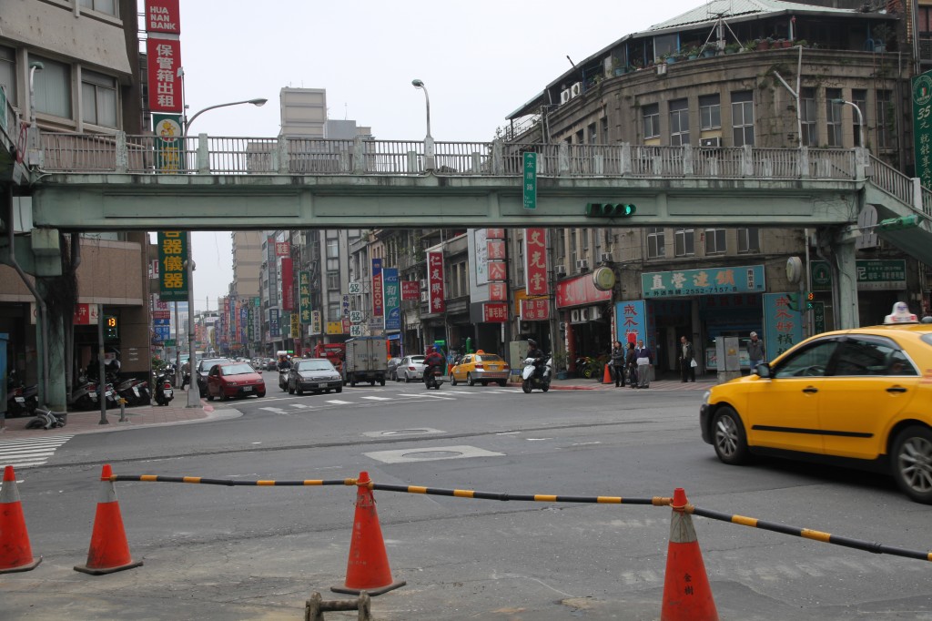 an intersection in Taipei