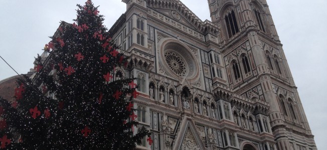 Christmas in Piazza del Duomo in Florence
