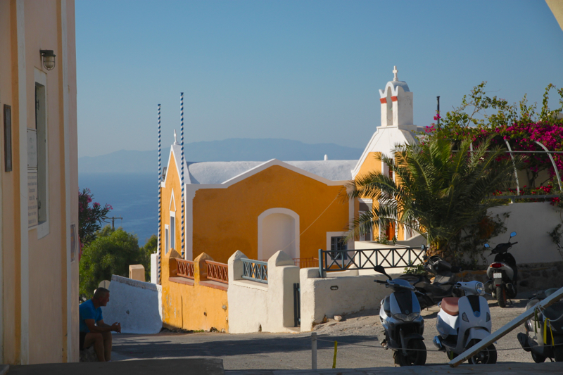 A view of Oia Santorini Greece